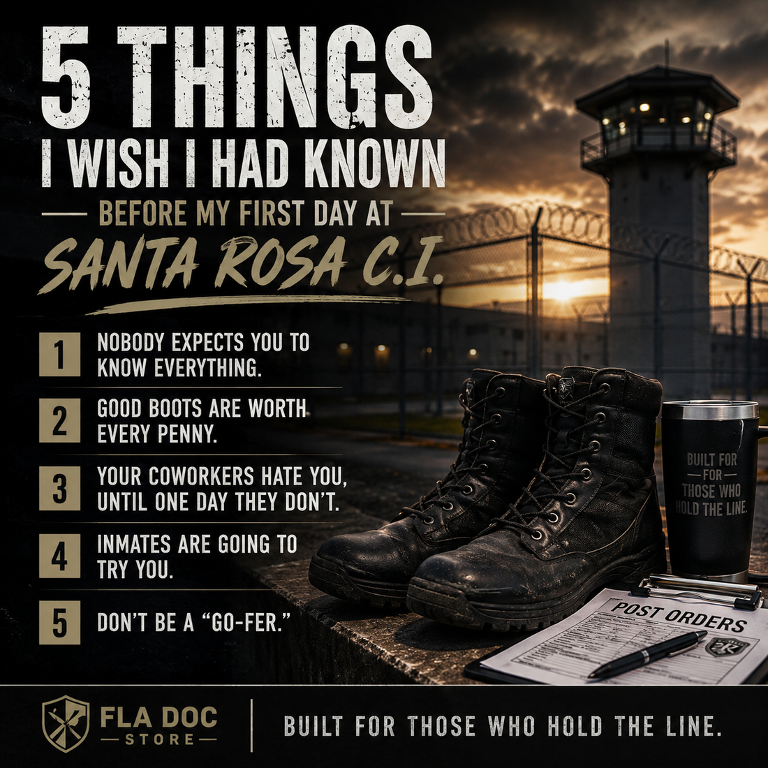 Five Things I Wish I Had Known Before My First Day At Santa Rosa C.I.
