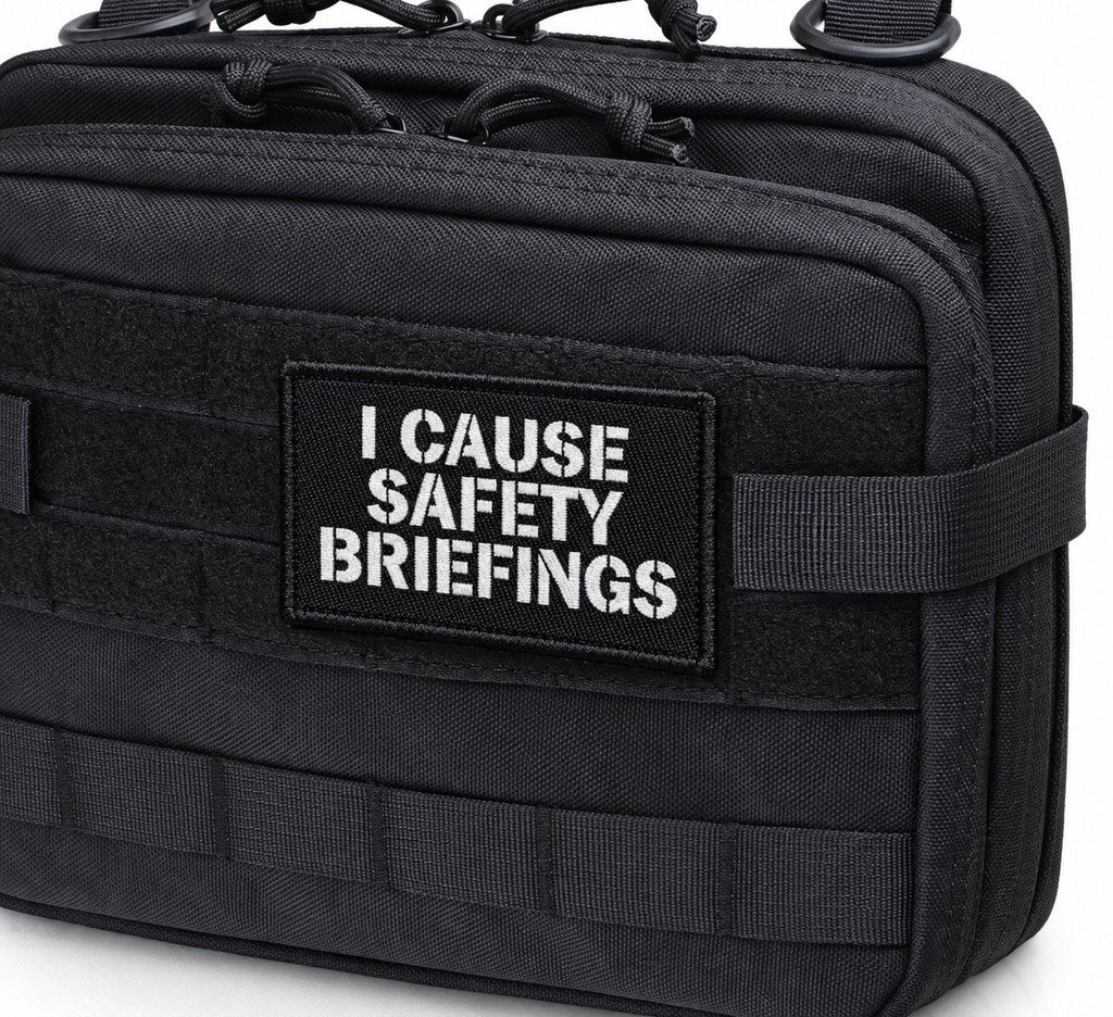 I Cause Safety Briefings Morale Patch - product photo - correctional officer patch