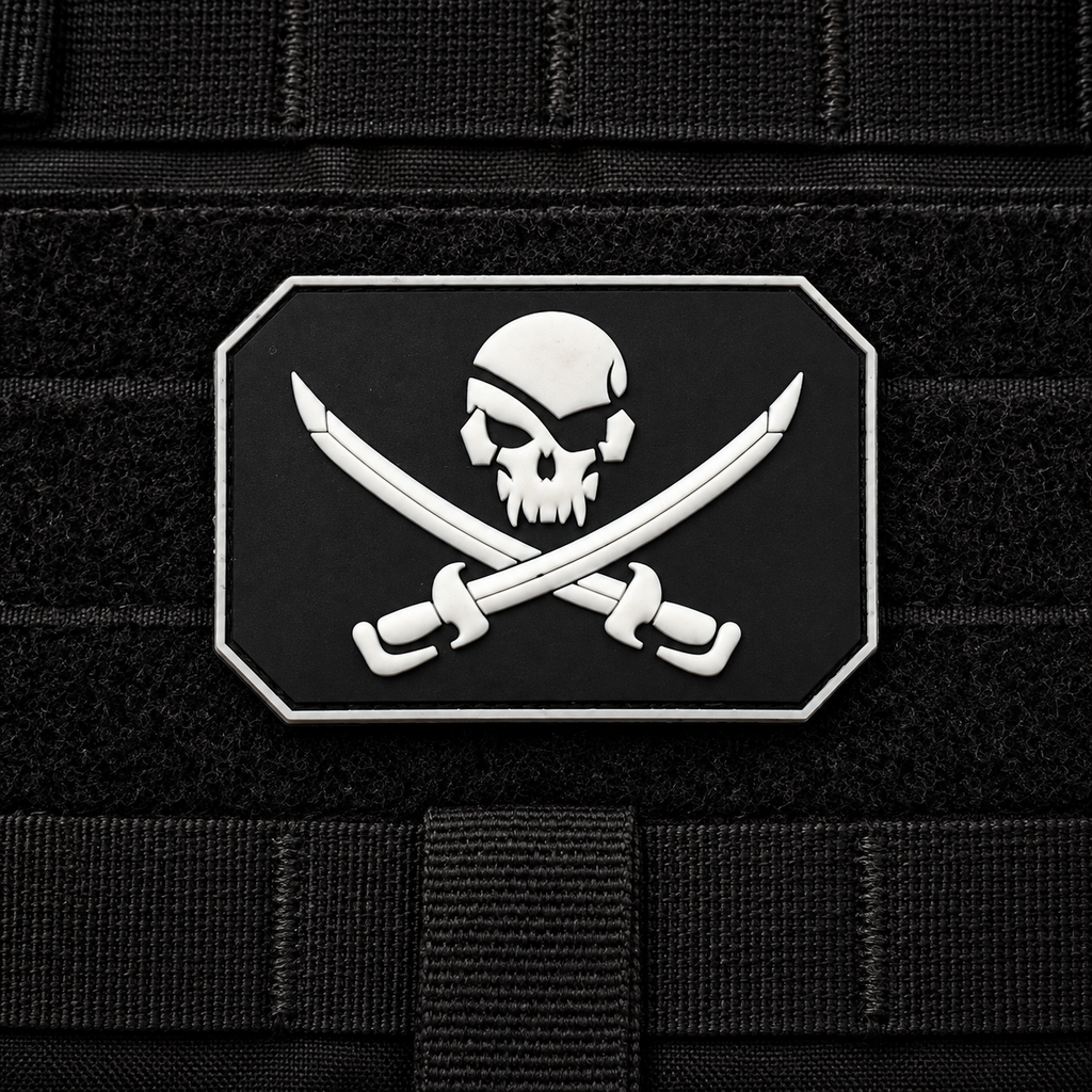Jolly Roger Pirate Skull Tactical Patch Collection - product photo - correctional officer patch