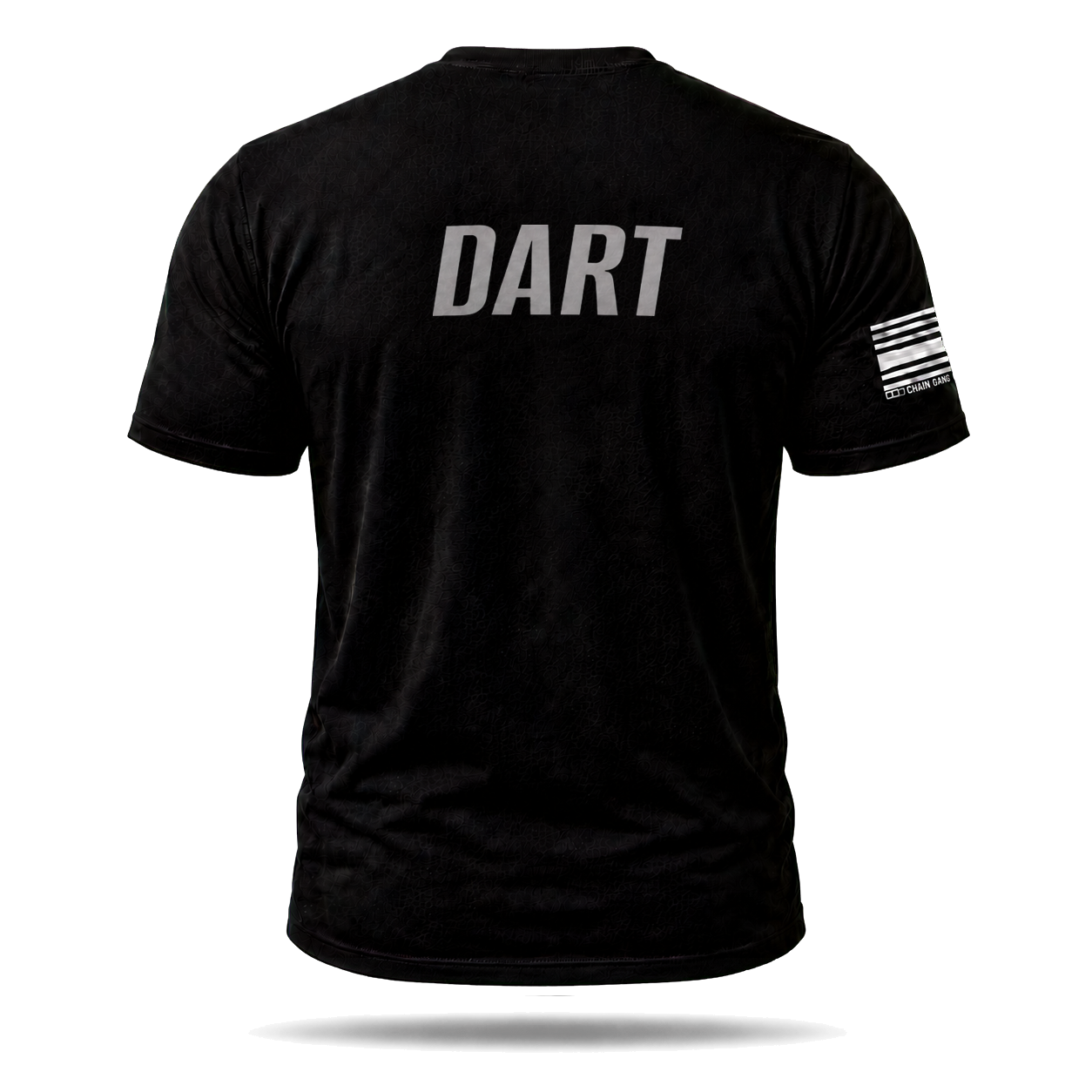 Back view of black DART Team Correctional Officer Performance Shirt