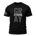 Strong Gray Correctional Officer T-Shirt | Thin Gray Line Graphic Tee