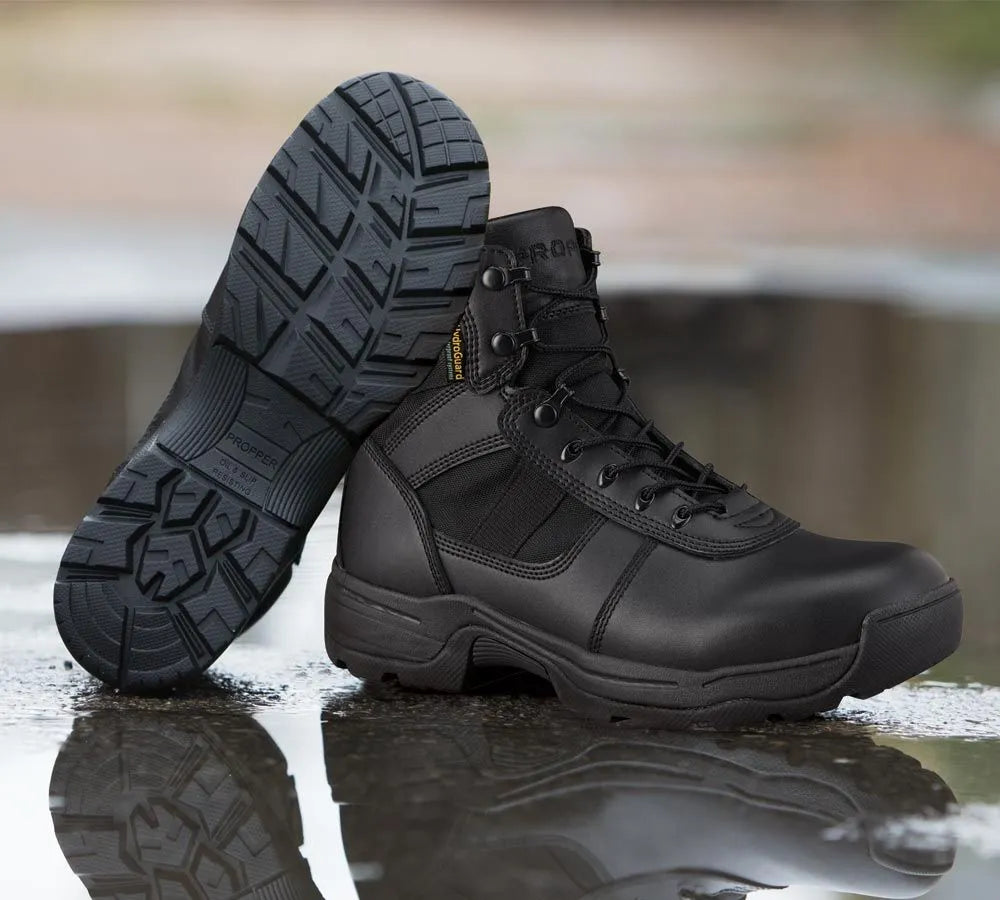 [PROPPER SERIES 100® 6" WATERPROOF SIDE ZIP] TACTICAL BOOT [MENS BLK]