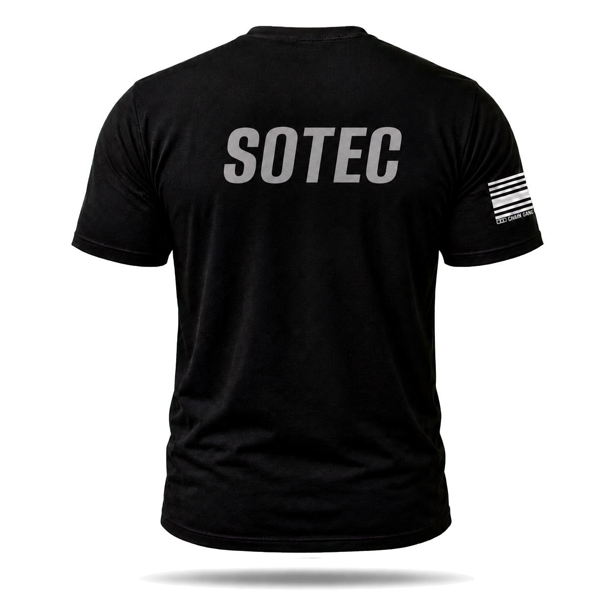 Back view of black SOTEC Community Corrections Performance Shirt