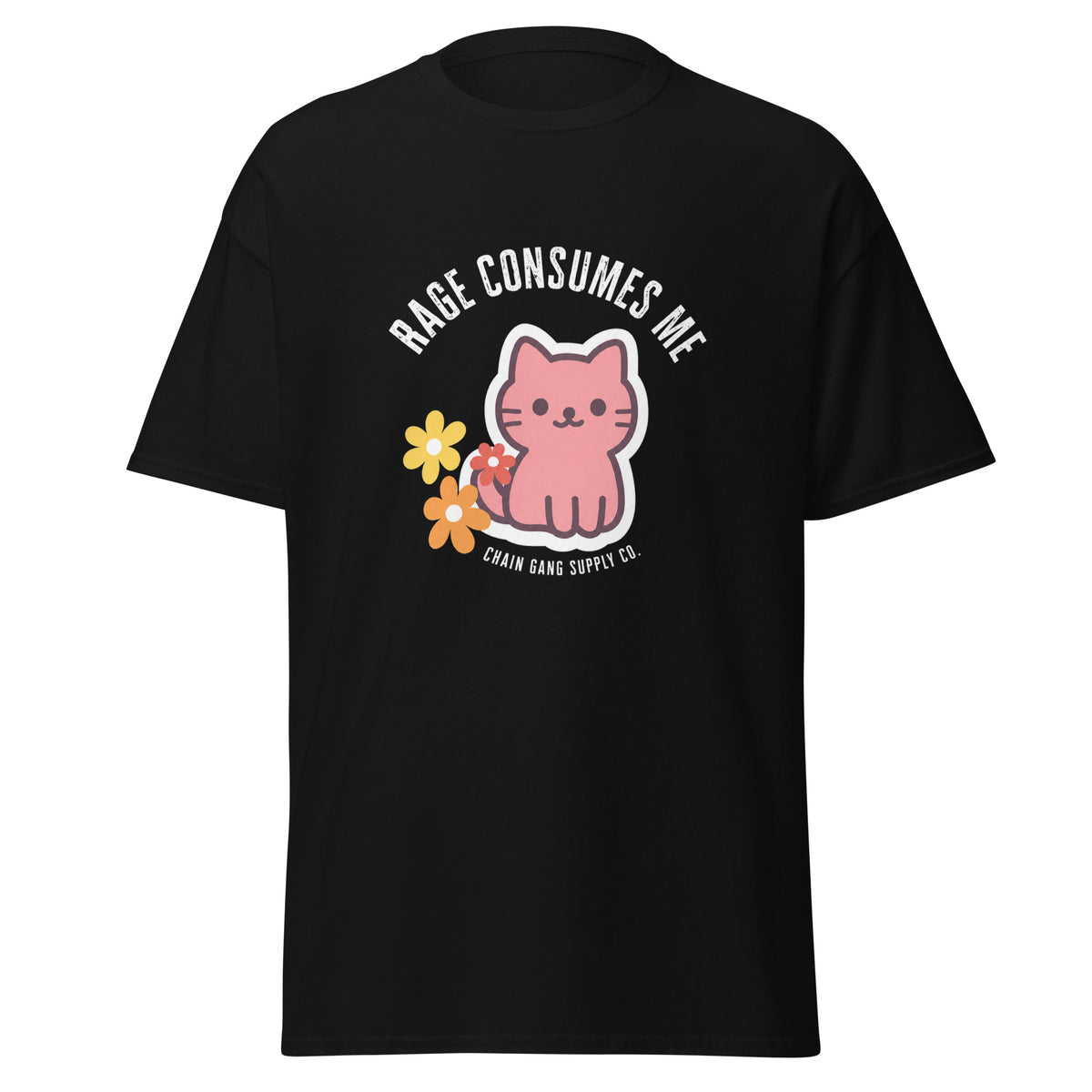 Rage Consumes Me correctional officer t-shirt, black, front view
