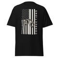 Thin Gray Line Corrections correctional officer t-shirt, black, front view