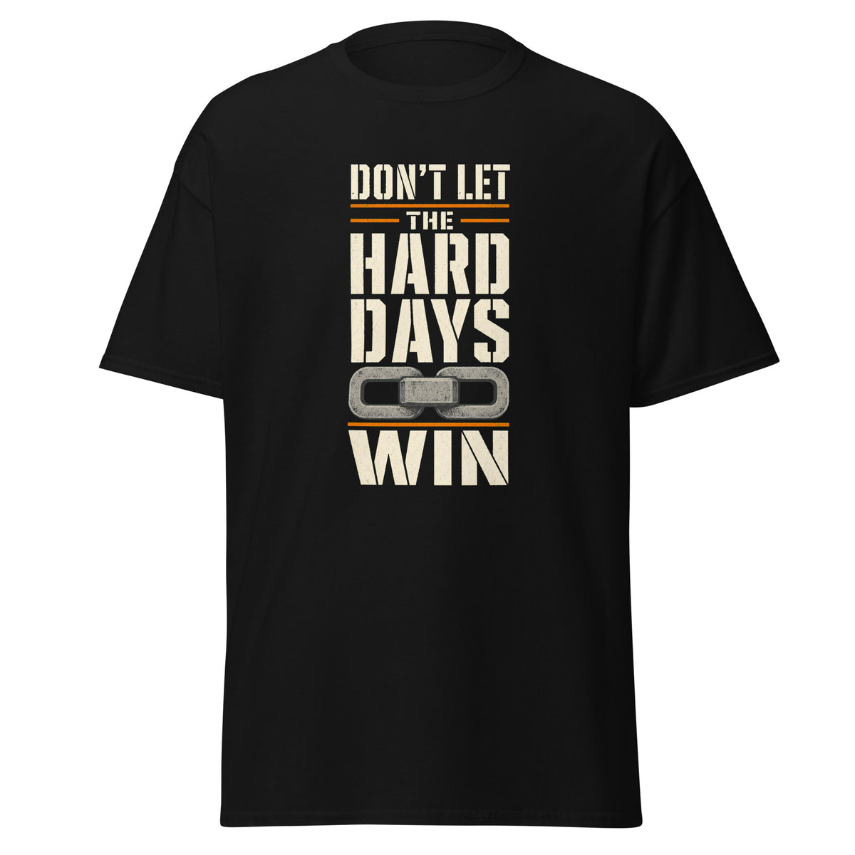 Don’t Let the Hard Days Win correctional officer t-shirt, black, front view