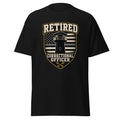 Retired Correctional Officer Thin Gray Line Watchtower correctional officer t-shirt, black, front view