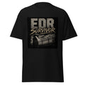 EDR Survivor correctional officer t-shirt, black, front view