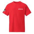 Corrections Instructor correctional officer performance shirt, red, front view